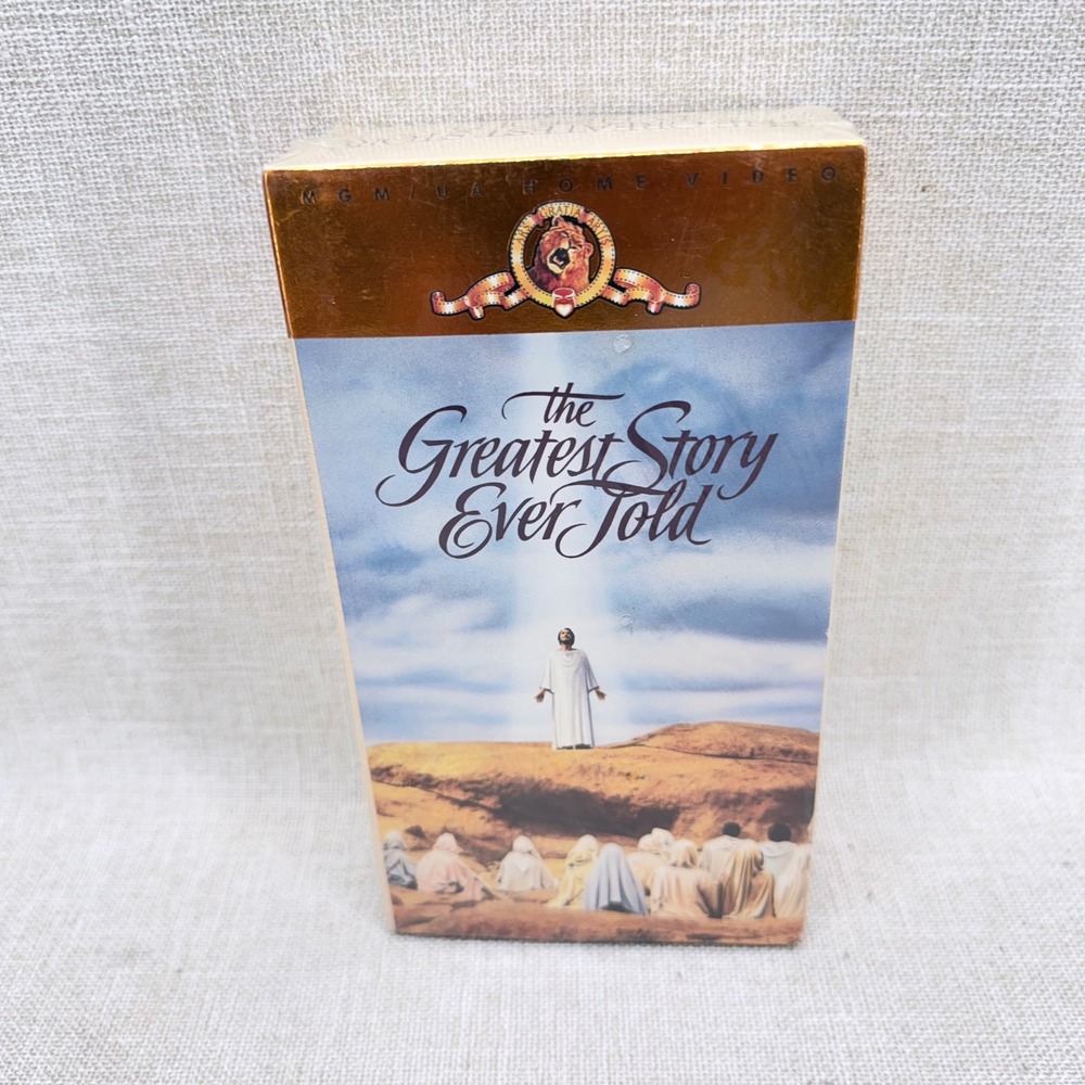 The‎ Greatest Story Ever Told VHS 1965 Sealed MGM UA Home Video Movie M301658
